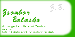 zsombor balasko business card